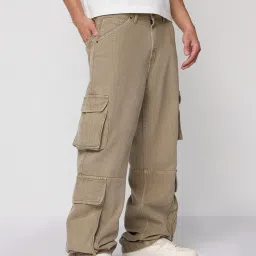 freakins Men Baggy Fit Utility Cargo Jeans image 3