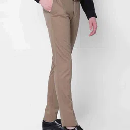j. hampstead Men Slim Fit Flat-Front Trousers image 3
