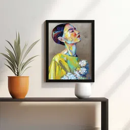 random Portrait Square Wall Painting image 3