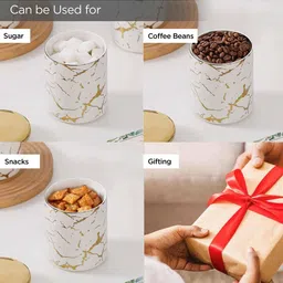 umai Set of 3 Printed Ceramic Storage Jars with Lid image 3