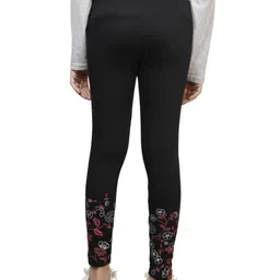 pixie n prince Girls Pack of 2 Floral Print Leggings image 3