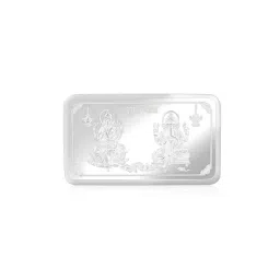 touch925 Pure Silver Laxmi Ganesh Bar-20 gm image 3