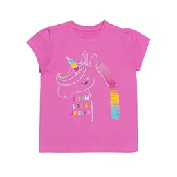 h by hamleys Unicorn Print Round-Neck T-shirt & Shorts Set image 3