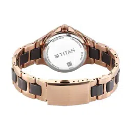 titan Men Glamour Round Dial Stainless Steel Watch - 95325KD02 image 3