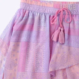 point cove Paisley Print Tiered Skirt image 3