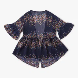 point cove Lace Top with Floral Shrug image 3