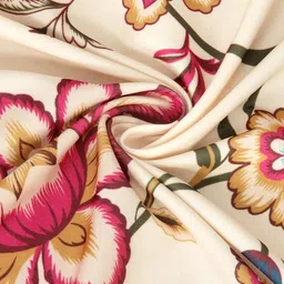 cortina eyelet curtain Set of 2 Floral Print Door Curtain image 3