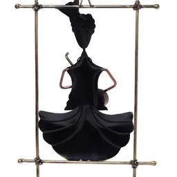 arus Sitar Playing Musician Tribal Figurine Wall Decor Frame image 3