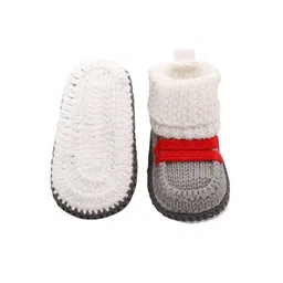 babymoo Knitted Booties with Lace Fastening image 3