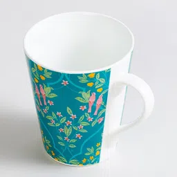 home centre Pack of 2 Printed Bone China Coffee Mugs image 3
