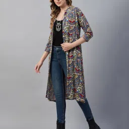 azira Geometric Pattern Front-Open Shrug image 3