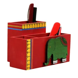 vareesha Wooden Double Sided Desk Organizer Stand image 3