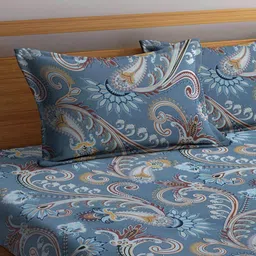 fabinaliv 300 TC Printed King Size Bedsheet with Pillow Covers image 3