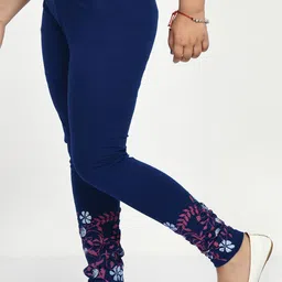 indiweaves PAck of 4 Floral Print Leggings image 3