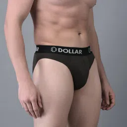 dollar Pack of 2 Men Anti-Microbial Super Combed Cotton Solid Brief image 3