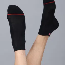 dollar Men Pack of 3 Logo Print Ankle-Length Socks image 3