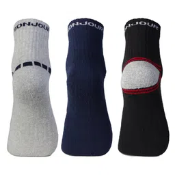 bonjour Pack of 3 Men Colorblock Ankle-Length Socks image 3