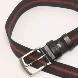 the bear house Men Braided Wide Belt with Tang-Buckle Closure image 3
