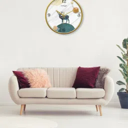 random Graphic Print Plastic Wall Clock image 3