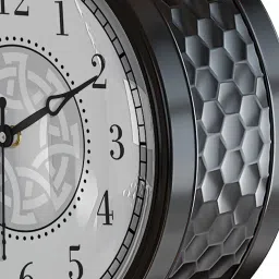 random Double-Sided Vintage Metal Station Wall Clock image 3