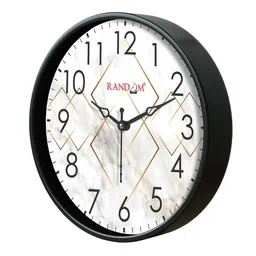 random Round Shaped Plastic Wall Clock image 3