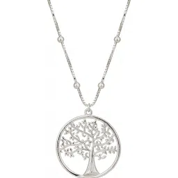 carlton london Rhodium Plated Pendant with Chain - B887107N-1 image 3