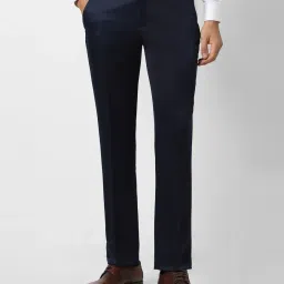 van heusen Men Flat-Front Slim Fit Trousers image 1