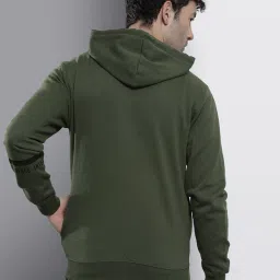 the indian garage co Numeric Print Zip-Front Hoodie with Insert Pockets image 3