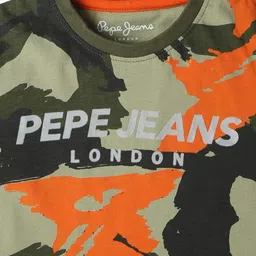 pepe jeans Boys Chipper Printed Regular Fit Crew-Neck T-Shirt image 3