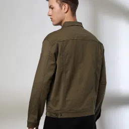 john players jeans Men Slim Fit Trucker Jacket image 3