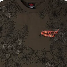 altheory by azorte Boys Floral Print Relaxed Fit Round-Neck T-Shirt image 3