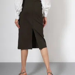 outryt by azorte Outr women skirts olive 26 image 3