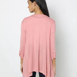 fig Longline Shrug with Roll-Up Sleeves image 3