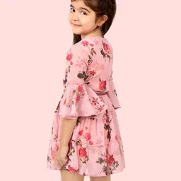 naughty ninos Floral Print Fit & Flare Dress with Belt image 3