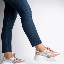 stylestry Women Low-Top Lace-Up Running Shoes image 3