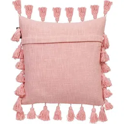 hosta homes Set of 2 Cotton Cushion Covers with Tassels 16" x 16" image 3