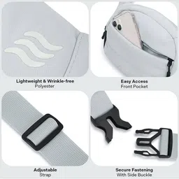 assembly Colourblock Waist Bag with Adjustable Strap image 3