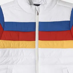 allen solly Boys Quilted Jacket with Zip-Front image 3