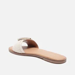 allen solly Women Flat Sandals with Belt-Buckle Design image 3