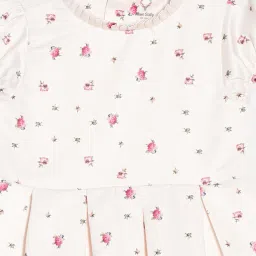 allen solly Girls Micro Print A-Line Dress image 3