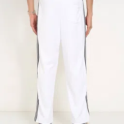 ajile by pantaloons Men Striped Straight Track Pants with Drawstring Waist image 3