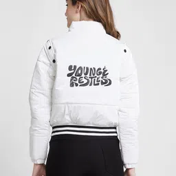 spykar Women Regular Fit Quilted Jacket image 3