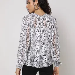 fig Printed Shirt with Camisole image 3