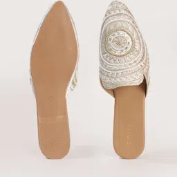 svrnaa by azorte Women Embellished Mules image 3