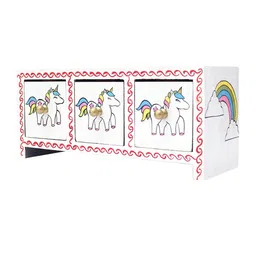 arus Unicorn Design Handpainted 3 Drawer Trinket Box image 3