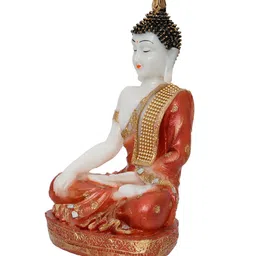 ecraftindia Meditating Lord Buddha Handcrafted Showpiece image 3