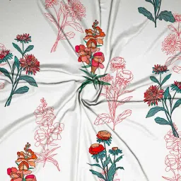sej by nisha gupta Floral Print Window Curtain image 3