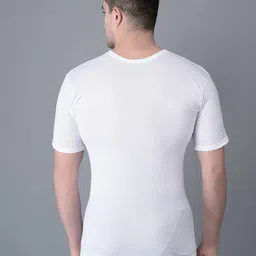 dollar Pack of 7 Men Solid Combed Cotton Shrinkless Vest image 3