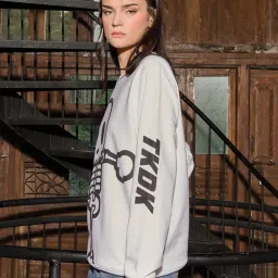 bonkers corner Graphic Print Round-Neck Sweatshirt image 3