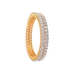 ratnavali jewels Women Gold-Plated Stone-Studded Bangles image 3